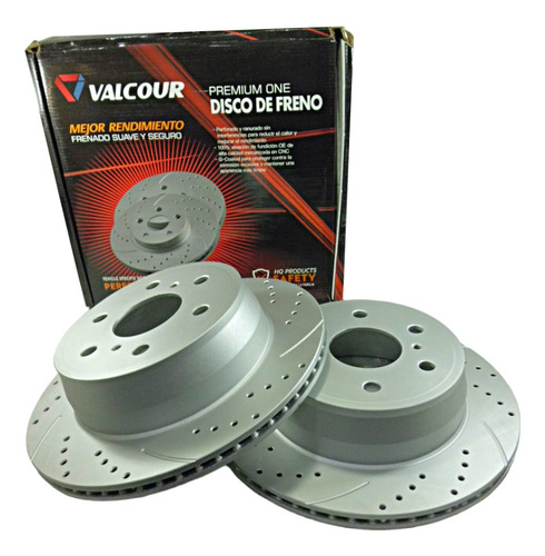 Par Disco Freno Perforado Trasero Gmc Yukon 2007 2008 55133