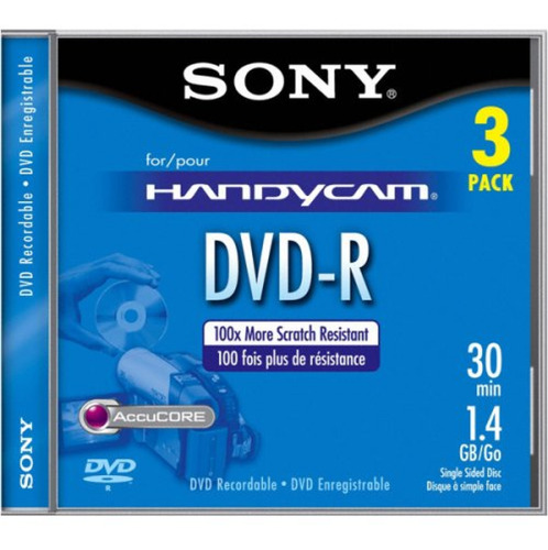 Cds Grabables Sony Dvd-r De 8 Cm Con Hangtab (paquete De 3)