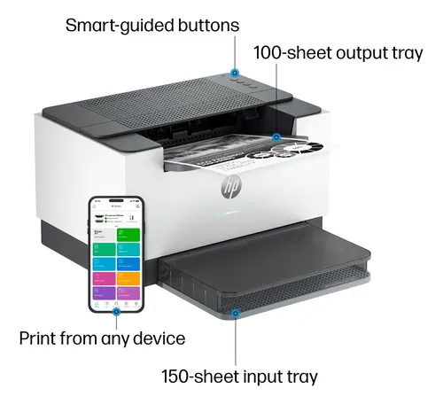 Impresora Hp Laserjet M207dw Laser Inalámbrica En Blanco Y N