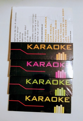 Karaoke Combo De 4 Cd Nuevos Al Precio De Uno Con 40 Temas