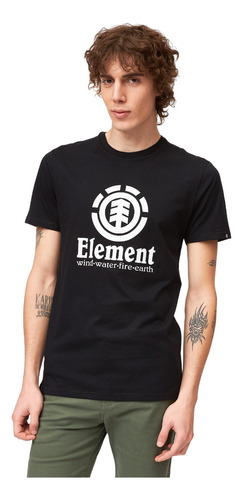 Remera Hombre Manga Corta Element Vertical Tee