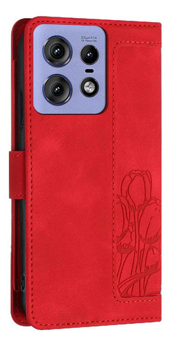 Funda Tipo Cartera For Motorola Edge 50 Pro Correa De Pu