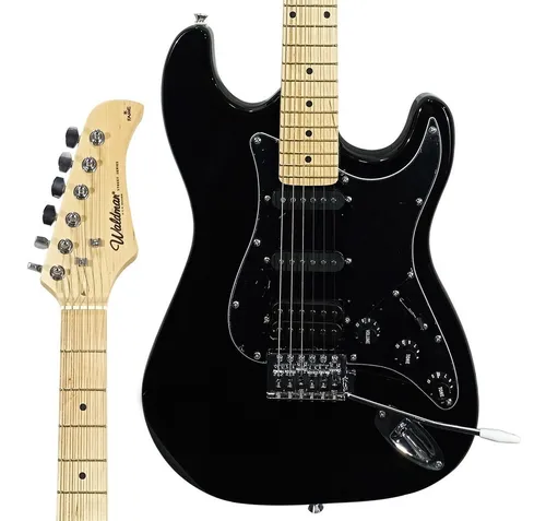 comprar Guitarra Stratocaster Waldman St-211 St211 Preta Bbk Cor Preto (BBK) Orientação da mão Destro