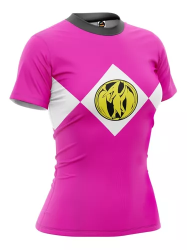 Camiseta Infantil Power Ranger Rosa