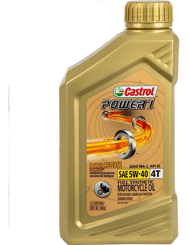 Aceite Castrol 5w 40 Full Sintetico 4t 