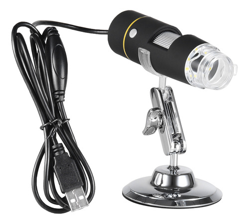 Microscopio Usb 1000x Con Otg, 8-led, Lente.soporte