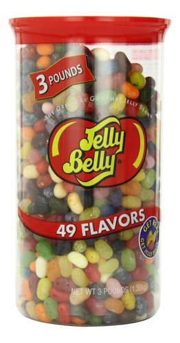 Jelly Belly Jelly Beans, Varios Sabores, 3 Libras Tina