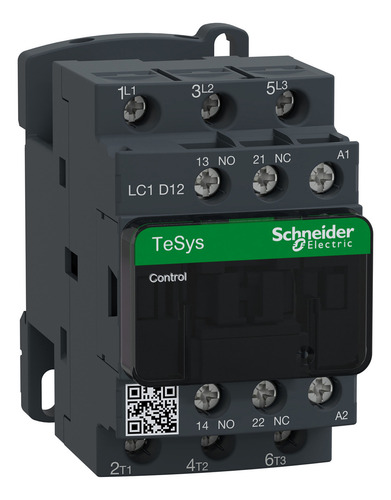 Contactor Schneider 3x12a 110v 50/60hz 5.5kw/400v 7.5hp/480v