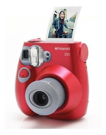 Câmera Instantânea Polaroid Vermelha Polpic 300