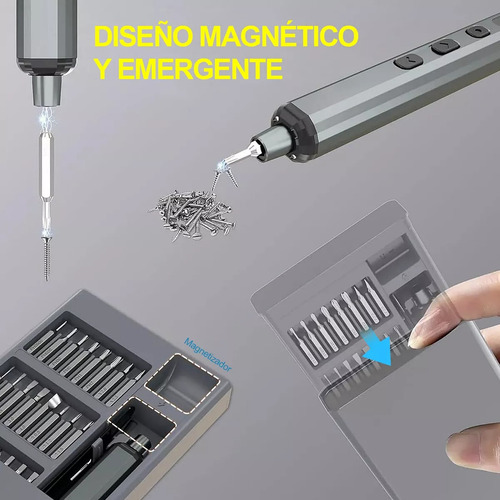 Juego De Desarmador Precisión Eléctrico Inalámbrico 69 Pcs