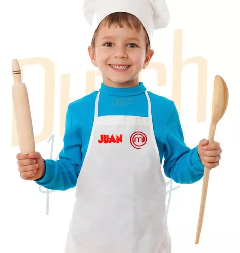 Un gorro de cocinero para niños personalizado