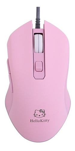 Mouse Gamer Con Cable Hello Kitty Luces Led 6 Botones