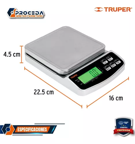 Báscula digital de precisión de bolsillo 500g, Truper, Básculas Digitales,  102316