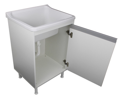 Tanque De Lavanderia 34 Litros + Gabinete 1 Porta 100% Mdf