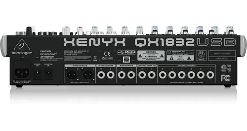 Consola Behringer Xenyx Qx1832usb 14 Canales Mas Efectos
