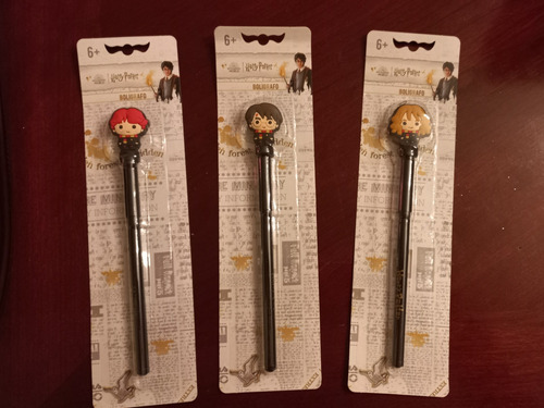 Set Plumas Harry Pottter, Ron Hermione Wizarding World Harry