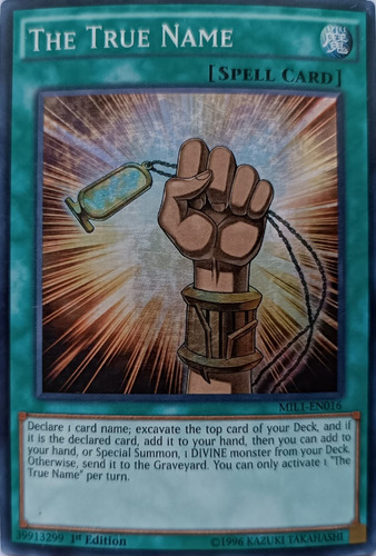 Yugioh! The True Name Mil1-en016 1st Edi Sr