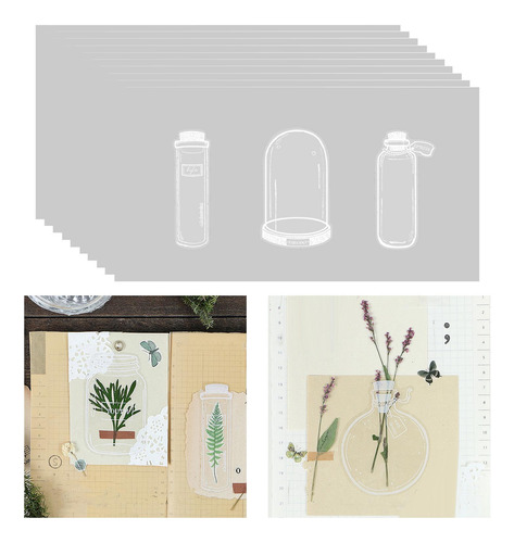 Cristalería Tarro Botella Forma Pegatinas Lata De Vidrio