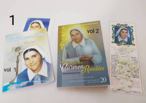 2 Libros Madre Carmen 1y2 Rosario Fluorecentes Precio X Todo