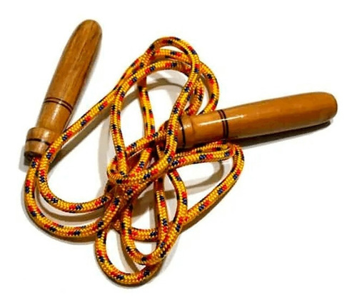 Soga Para Saltar Colores Mango De Madera