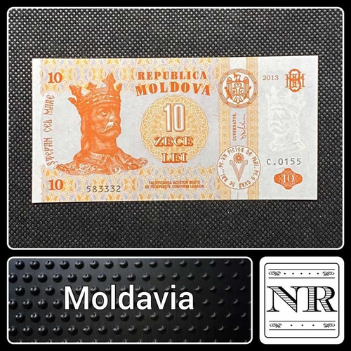 Imagen 1 de 4 de Moldavia - 10 Lei - Año 2013 - Unc - P #10 G