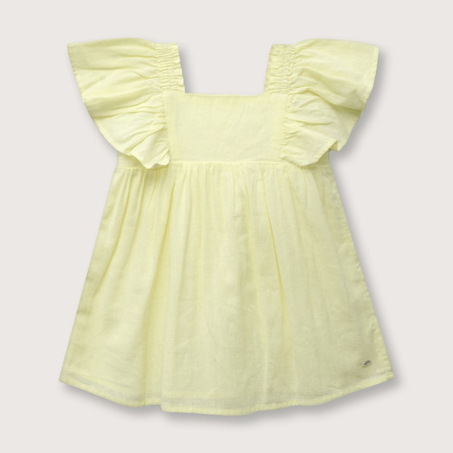 Vestido De Bebés Lino Lima (6m - 4a)