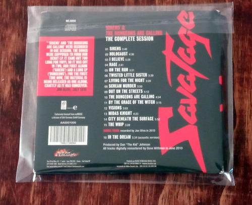 Savatage Sirens & The Dungeons Are Calling Cd Nuevo (Usado)