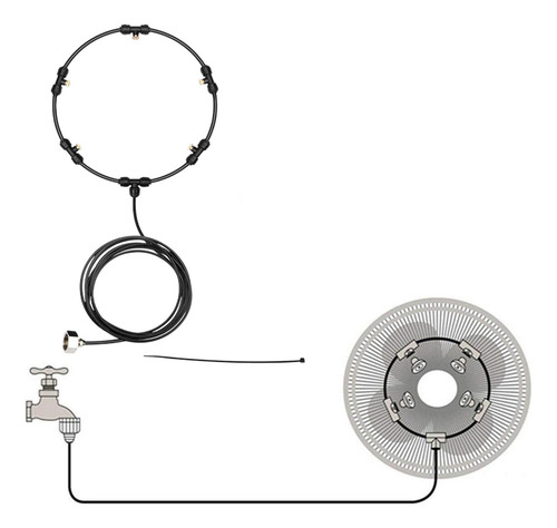 Kit De Ventilador De Al Aire Libre, Juego De Diámetro 46 Cm