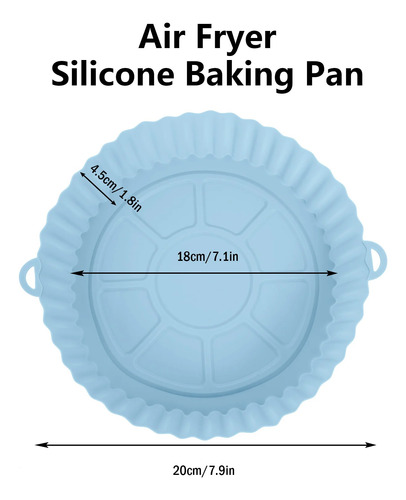 Molde De Silicona Redondo Para Freidora 