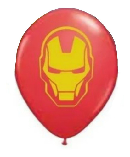 Globos Iron Man - Avengers X10 Unid Cotillon Chirimbolos