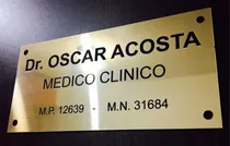 Comprar Placa Grabadas Profesionales Oficina Empresas Zona Norte