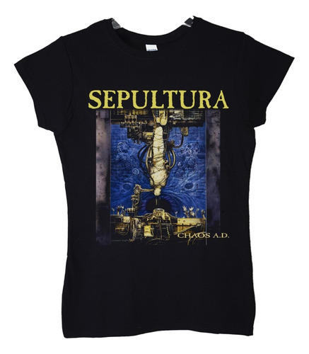 Polera Mujer Sepultura Chaos Ad Metal Abominatron