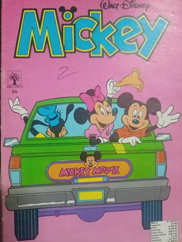 10 Cómics Mickey Walt Disney Abril 5 Lote  3