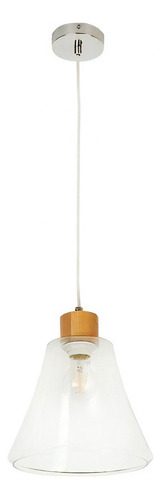 Lámpara Colgante Satinado/maderal 20w 100v