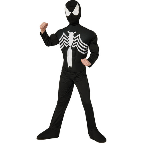 Disfraz Para Niño Spider-man Negro Musculoso Talla S