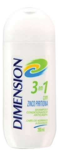 Shampoo Dimension 3 Em 1 Cabelos Normais A Oleosos 200ml