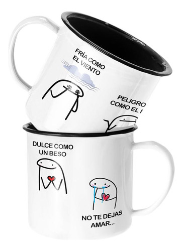 Taza Enlozada Lechera Luis Miguel Fria Como El Viento