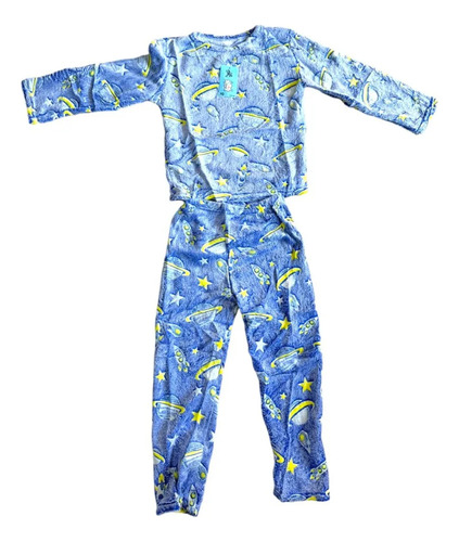 Pijama Invierno Polar Plush Peluche Luminoso Infantil Niños