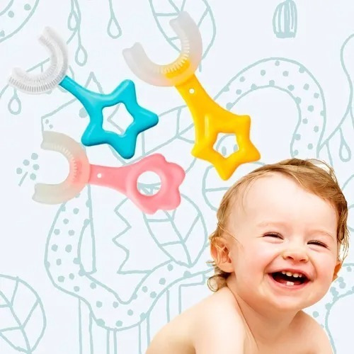 Cepillo De Dientes 1p Niños Forma De U Boca Entera Silicon F
