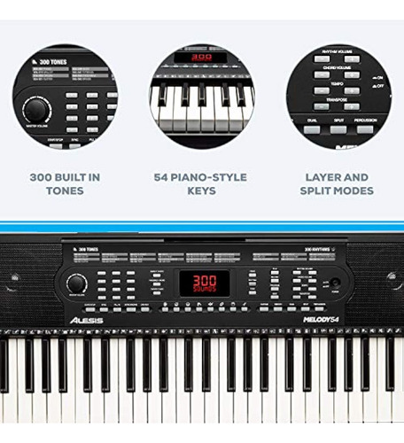 Alesis Melody - Teclado De Piano Eléctrico De 54 A