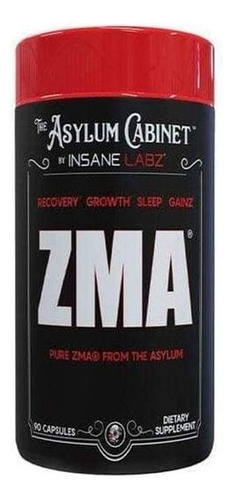 Zma Insane Labz 90 Capsulas Vitamina B6 Magnesio Zinc Sabor Sin sabor