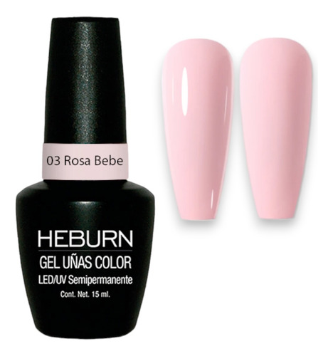  Heburn Semipermanent Uv Led 15 Ml - Colores Clásicos