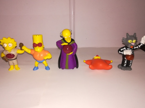 Figuras The Simpson Promocionales Burguer King Lote 11 Pzas