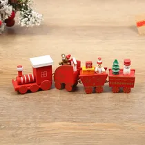 Comprar Tren Trencito Navidad Decoración Navideña Madera Jarcstore
