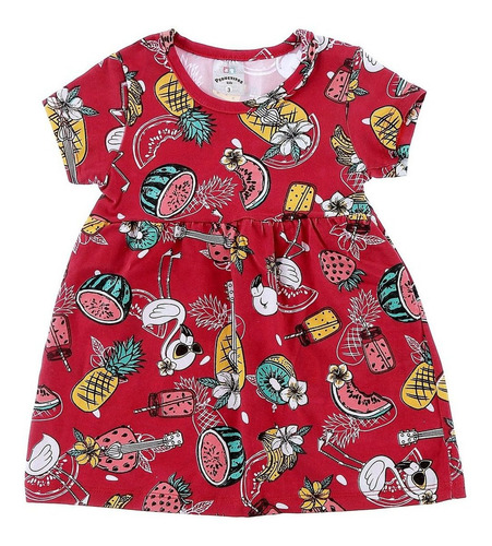 Imagem 4 de 10 de Kit 3 Vestido Infantil Menina Roupa Feminina Atacado