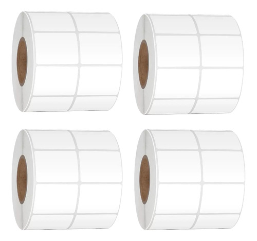 Etiqueta Termica Adhesiva 2 Columnas 3x2cm Pack 4 Rollos