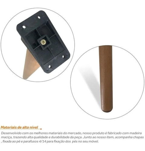 Imagem 2 de 9 de Kit Suporte Para Chanfrar Inclinar Pé Para Palito 50un