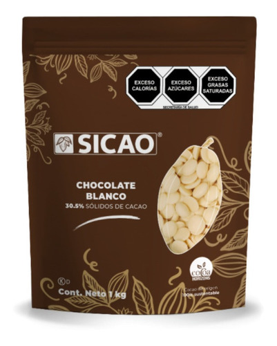 Chocolate Blanco Para Derretir  Sicao 1 Kg , Barry Callebaut