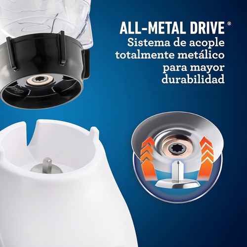 Licuadora Oster Blstkap 1.25l 2 Velocidades Blanco Blanco