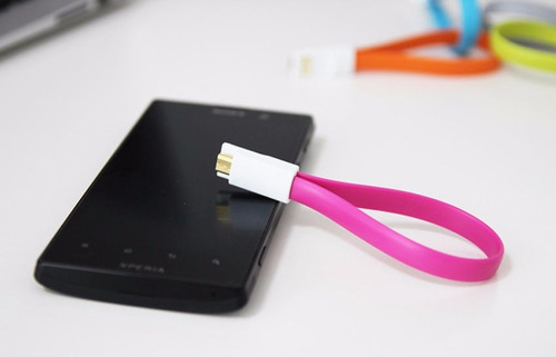 Cable Cargador Rosa Android Imán Sincronización Micro Usb 3g